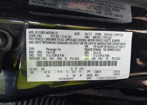 1FADP3F2XDL311811